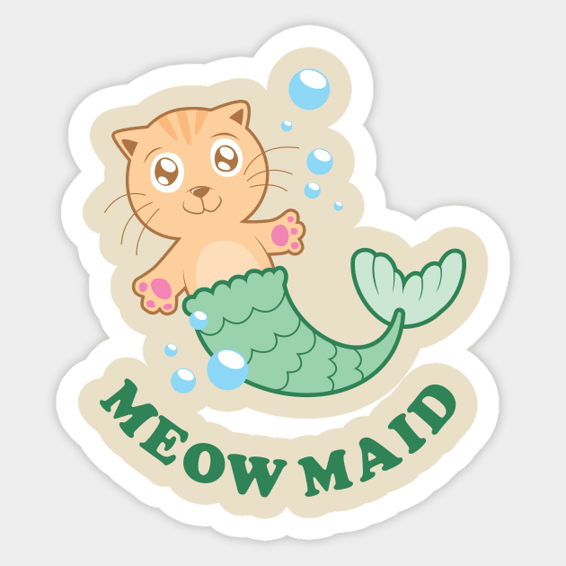 MeowMaid Sticker by dumbshirts